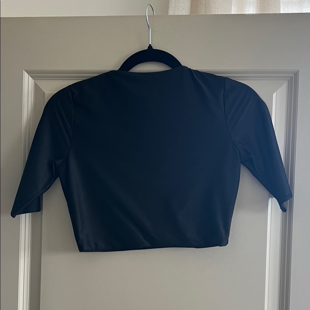 Naked Wardrobe Black Women's Crop Top